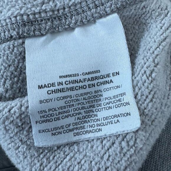 Nike Air Grey Pullover Thrashed Hoodie Size Small Cotton Blend Essential - Picture 15 of 16